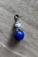 anhänger lapis lazuli und perle 925 silber
