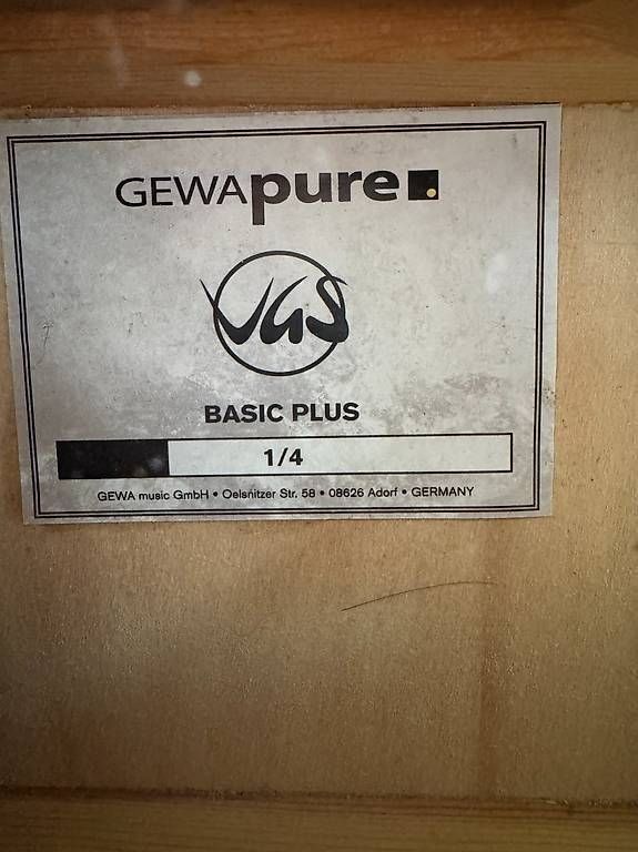 Musikinstrumente: GEWA Pure Basic Plus 1/4 Kindergitarre, 4-7 Jahre – Gebraucht aus Hünenberg See von bobby0102 1