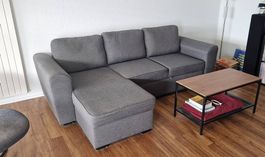 Bettsofa / Ecksofa mit Schlaffunktion und Stauraum