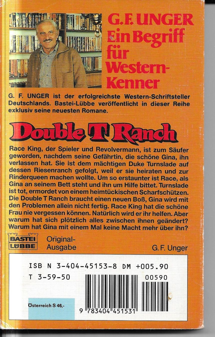 Libri: G. F. Unger - Double T Ranch – Usato da Nunningen venduto da mercury-for-books 1