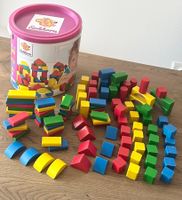 EINHORN 🩷 100 bunte Holz Bausteine