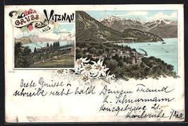 Litho Vitznau, Schnurtobelbrücke und Bl