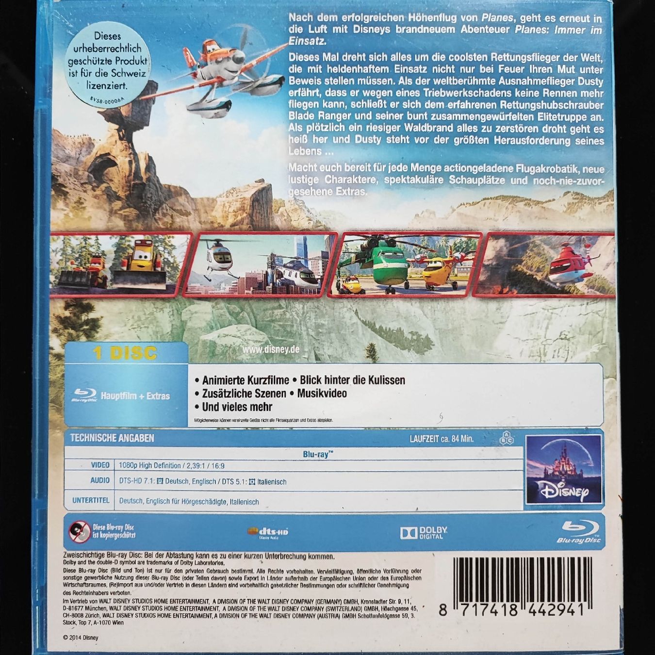 Tutti i DVDs: Planes 2 - Immer im Einsatz (Blu-ray) – Usato da Dübendorf venduto da kb86_MOVIE 1