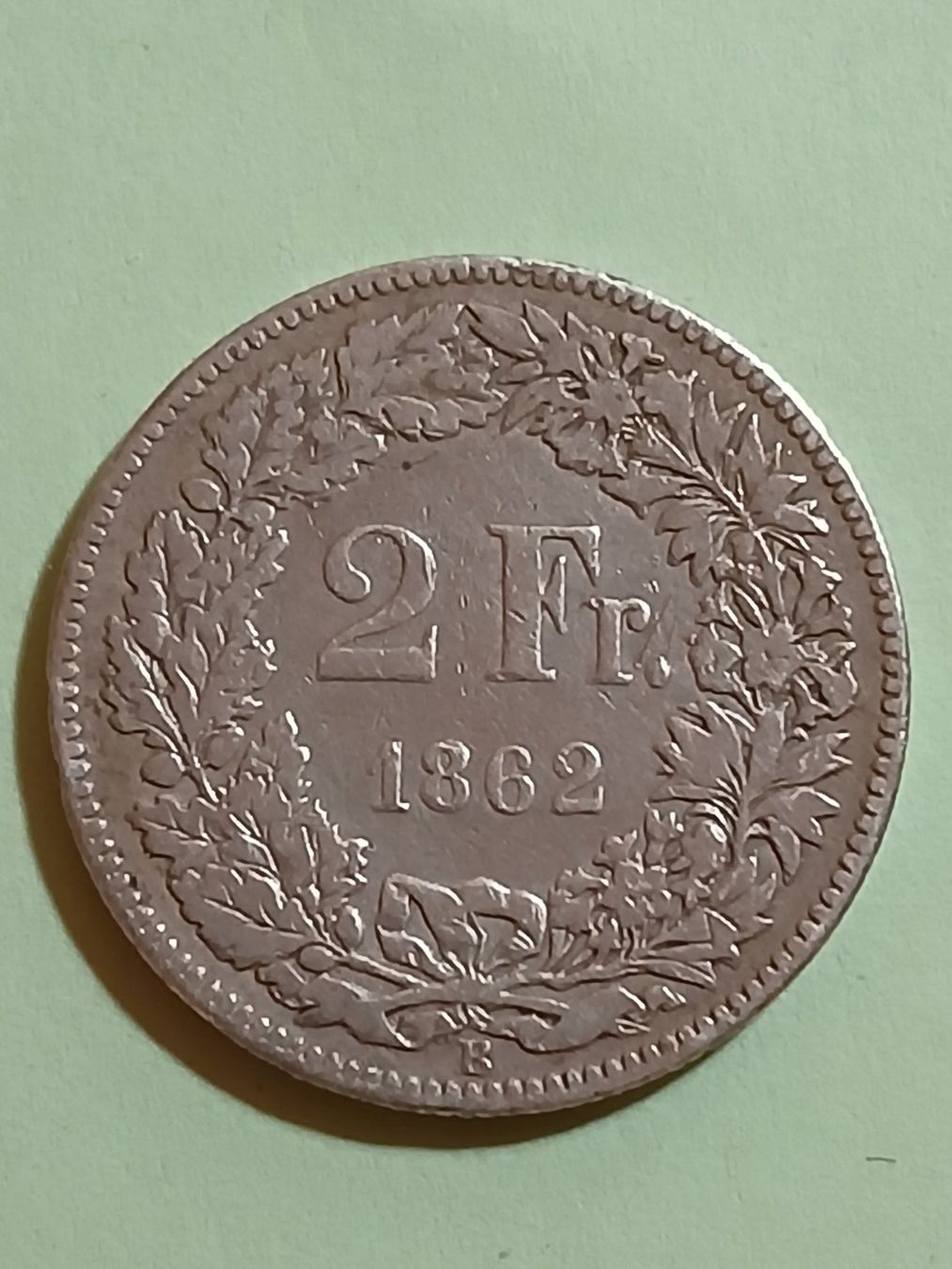 Tutti le monete: Schweizer 2 Franken 1862 – Usato da Lungern venduto da Dremar 1