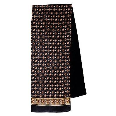Élégant Foulard Homme en Soie et Laine