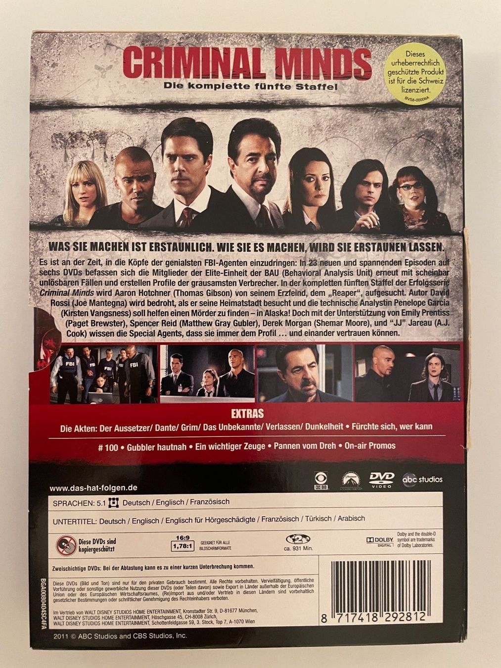 Tous les DVDs: Criminal Minds – Neuf (Voir description) à Riehen par M.S.DVD 5