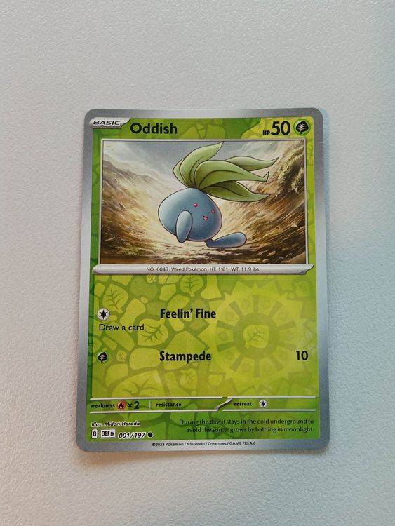 Oddish Myrapla Obsidian Flames Pokemon Reverse Holo Kaufen auf Ricardo