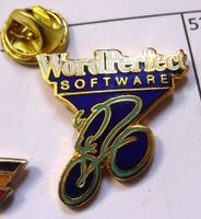Pin  WORDPERFECT  Software   Radfahrer