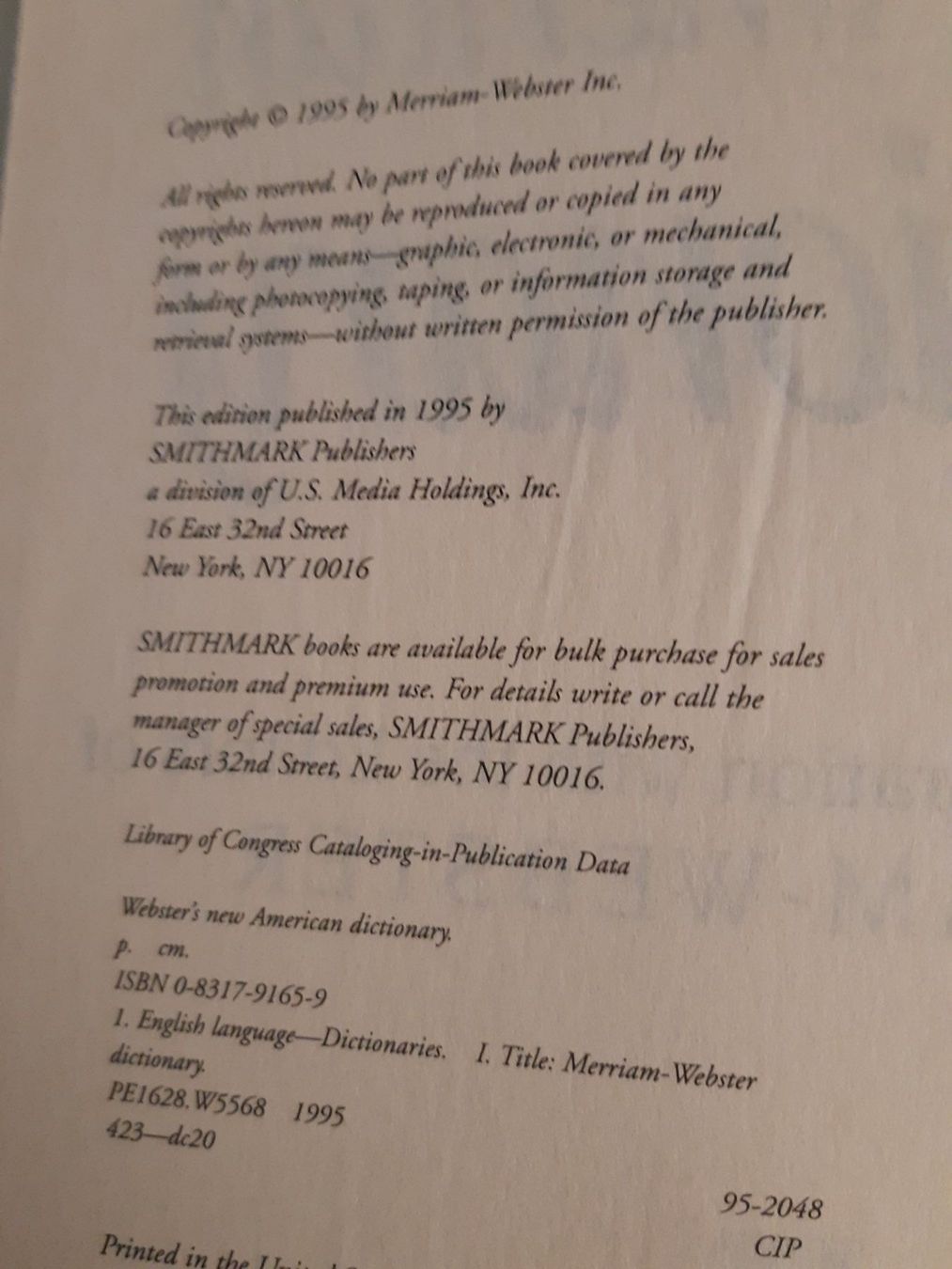 Libri: Webster's New American Dictionary – Usato da Bülach venduto da blackhawk21 2