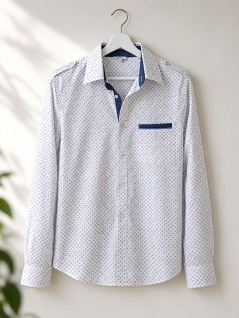BOSS Jungenhemd Teenager 16 Jahre Weiss Blau Elegant