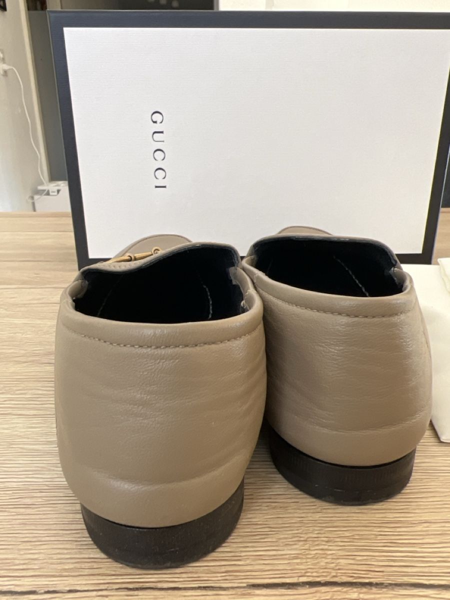 Gucci Scarpe da donna: Mocassins Gucci classiques en cuir beige – Usato da La Chaux-de-Fonds venduto da GabrielaKlein 6