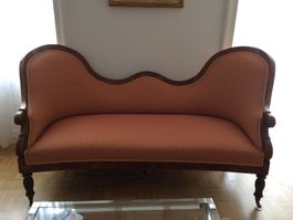 Louis-Philippe Sofa von 1840, neu gepolstert