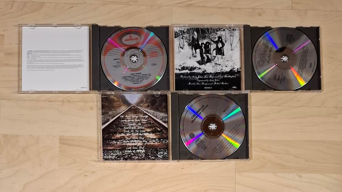 CD: Cinderella CD Set: Night Songs, Long Cold Winter, Heartbreak – Usato da Bischofszell venduto da icubus69 1