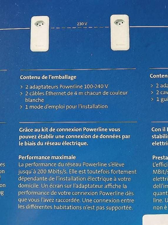 Laufwerke & Adapter: Powerline Kit de connexion neuf – Neu (gemäss Beschreibung) aus Bercher von Canasson 1