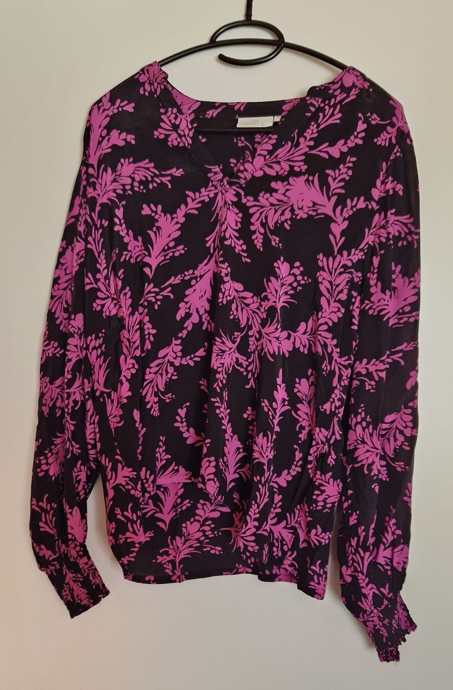 Camicette: Bluse Kaffe, Gr. 40, lila – Nuovo (secondo la descrizione) da Oberdorf BL venduto da Eselsohr21 1