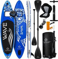 Aufblasbare SUP Set AQUA 366x77x15 blau