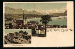 Litho Luzern, Gletschergarten, Panorama 
