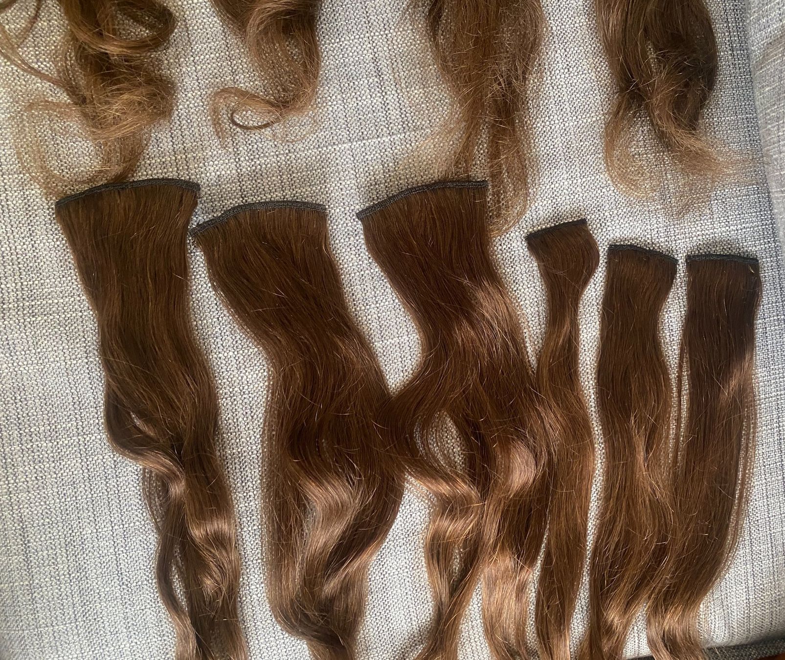 Parrucche: Echtes Haar Clip-in Extensions "Chocolate brown" – Usato da Thalwil venduto da gb_ea2000 2