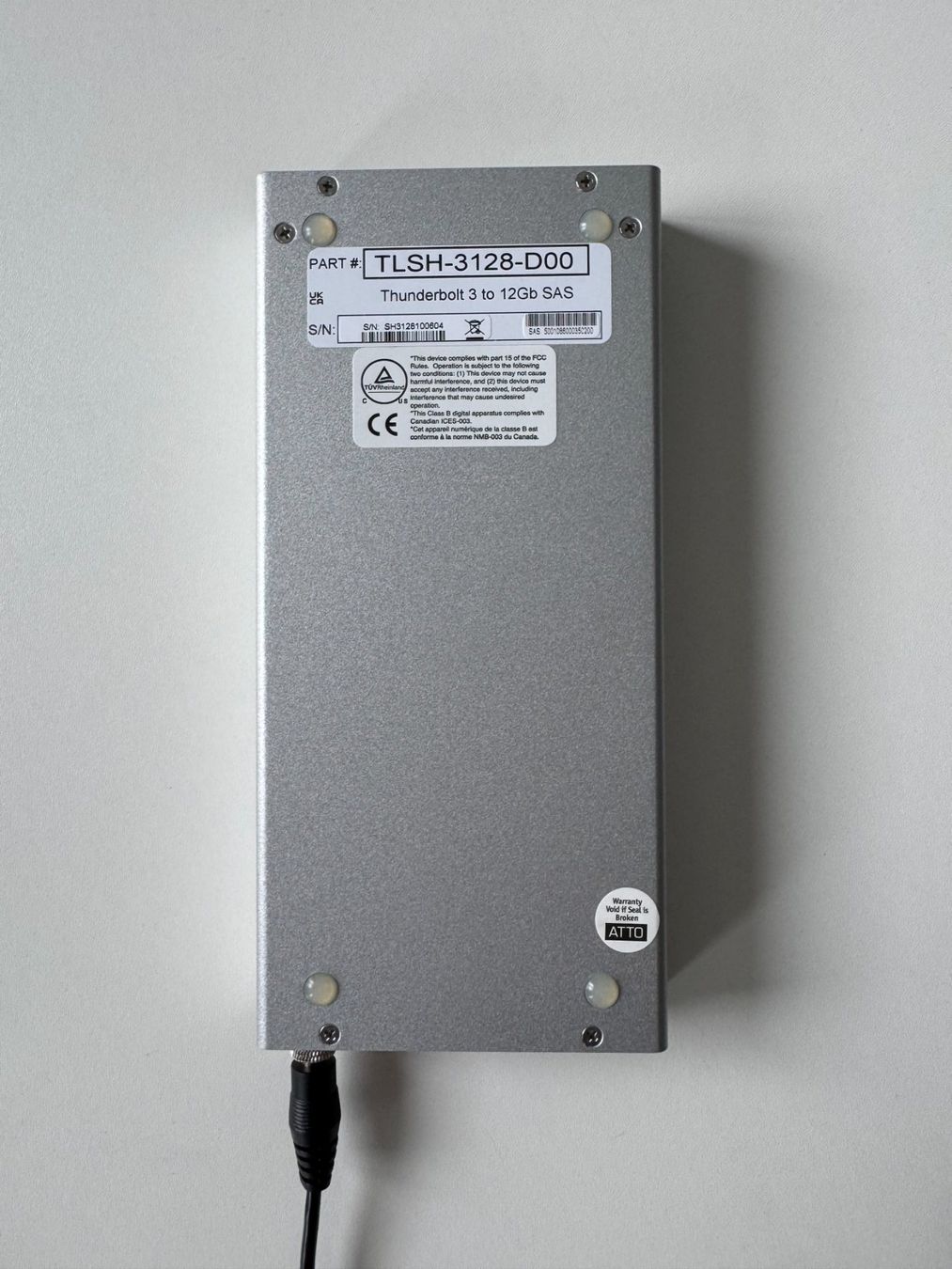 Unità & Adattatore: 3x ATTO ThunderLink Adapter: 2x 2082, 1x 3128 – Usato da Olten venduto da VJii-Productions 1