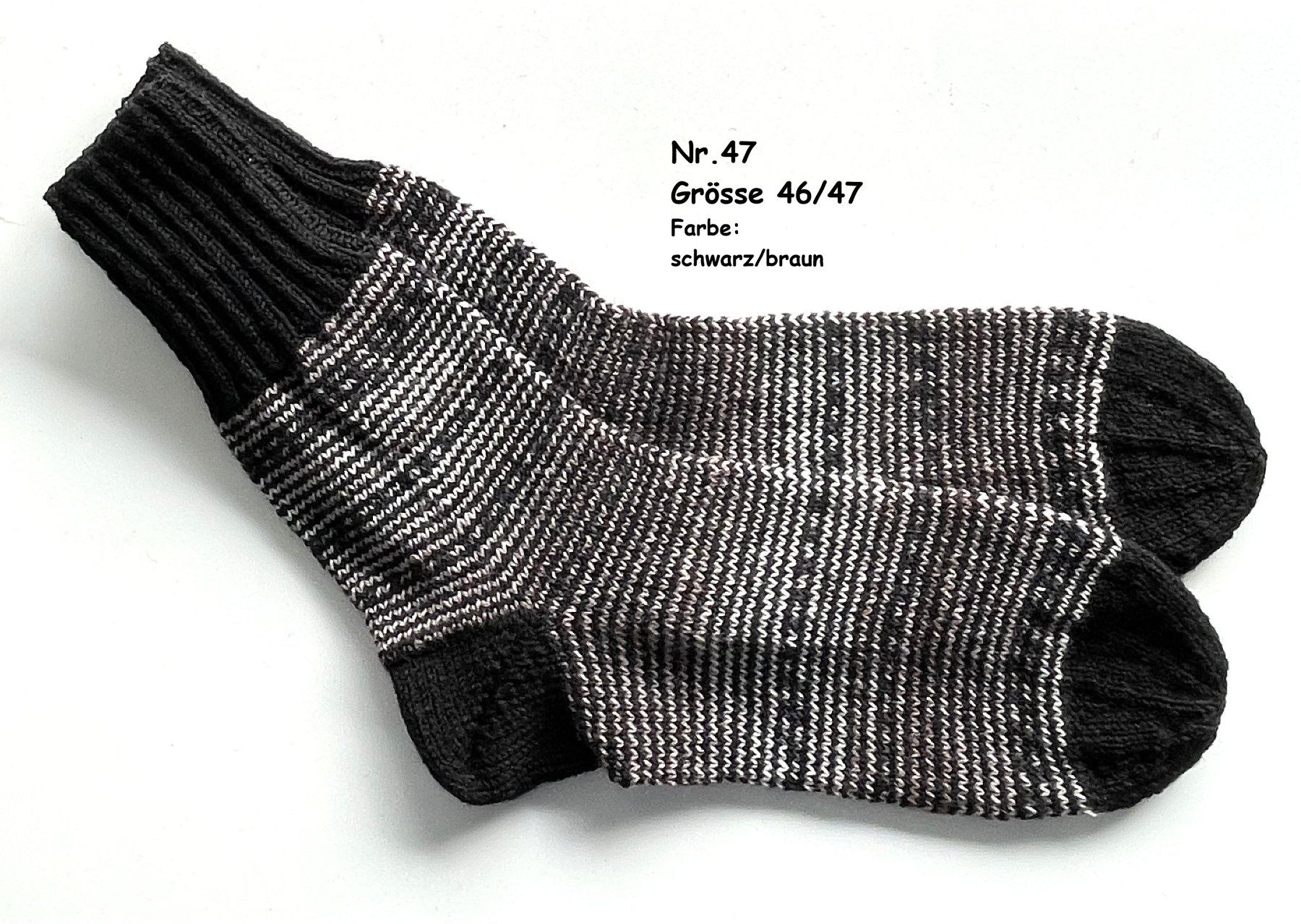 Calze: Socken handgestrickt   Grösse 46/47   Nr.47 – Nuovo e nell'imballaggio originale da Täuffelen venduto da wollness