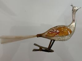 Antiker Pfau als Christbaumschmuck