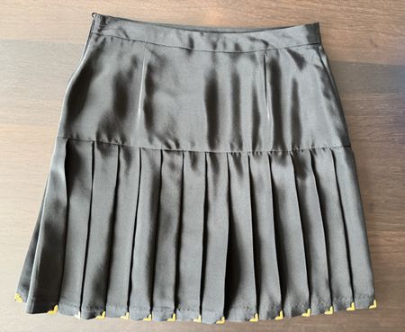 Versace for H&M Pleated Mini Skirt Black Size 36