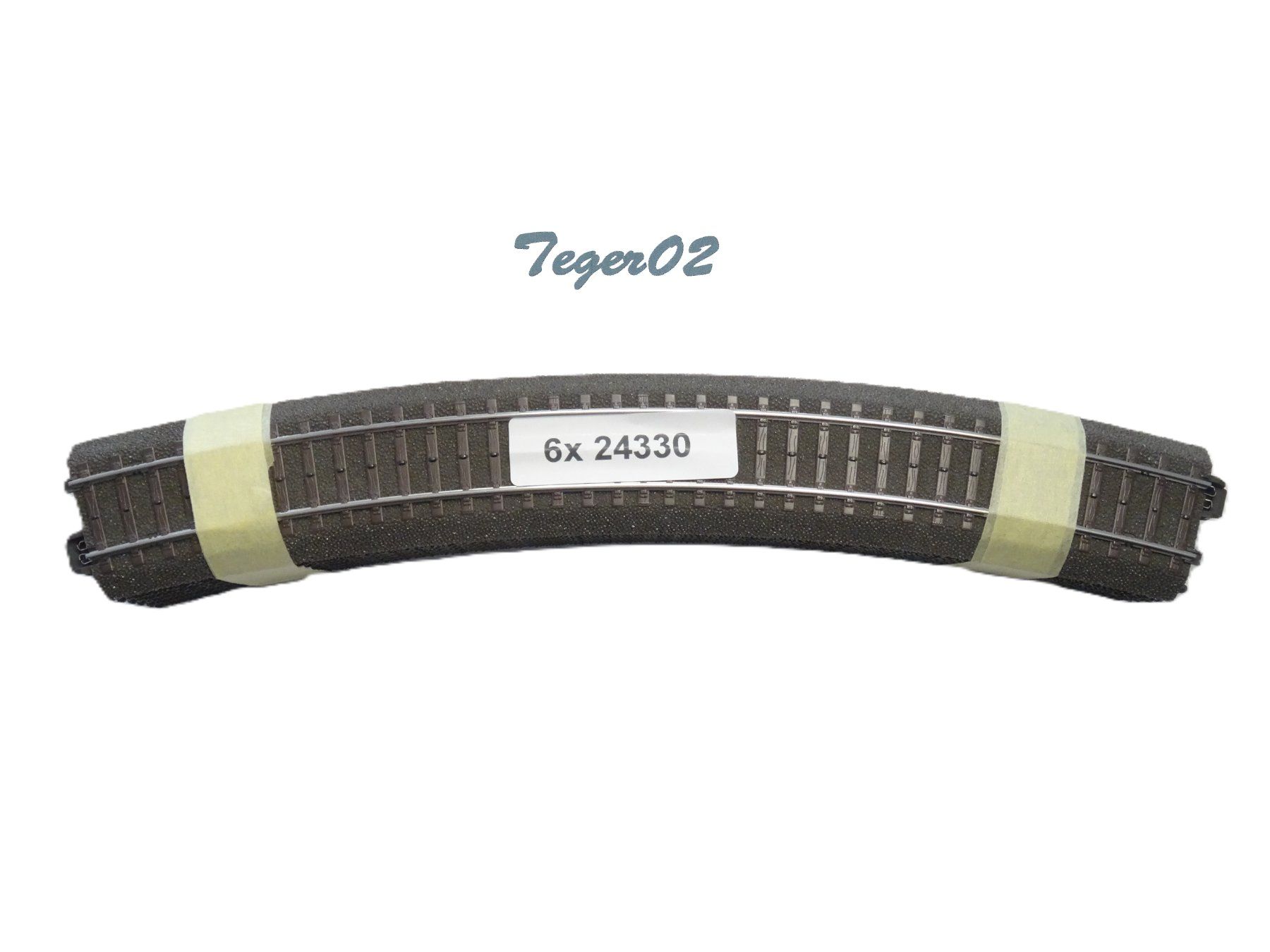 Märklin Modellini di ferrovie: Märklin H0 24330 C-Gleis  6-Pack – Nuovo (secondo la descrizione) da Hochdorf venduto da Teger02