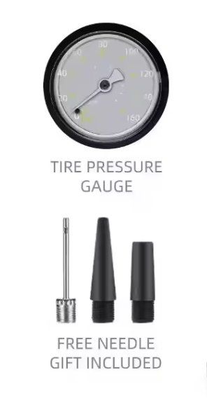 Pompe: Fahrradpumpe mit 160PSI Manometer – Nuovo e nell'imballaggio originale da Geneve venduto da Titi2008 3