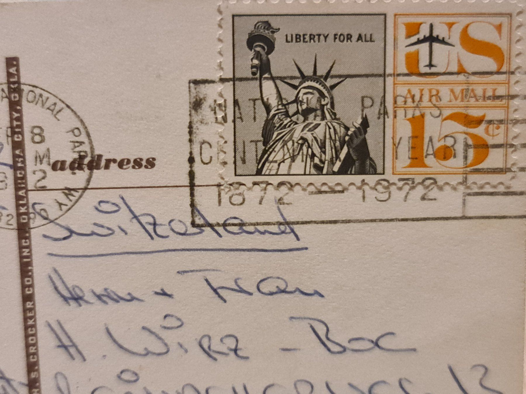 Cartoline postali: Ansichtskarte Elch USA 1972 – Usato da Dintikon venduto da Vexi 1