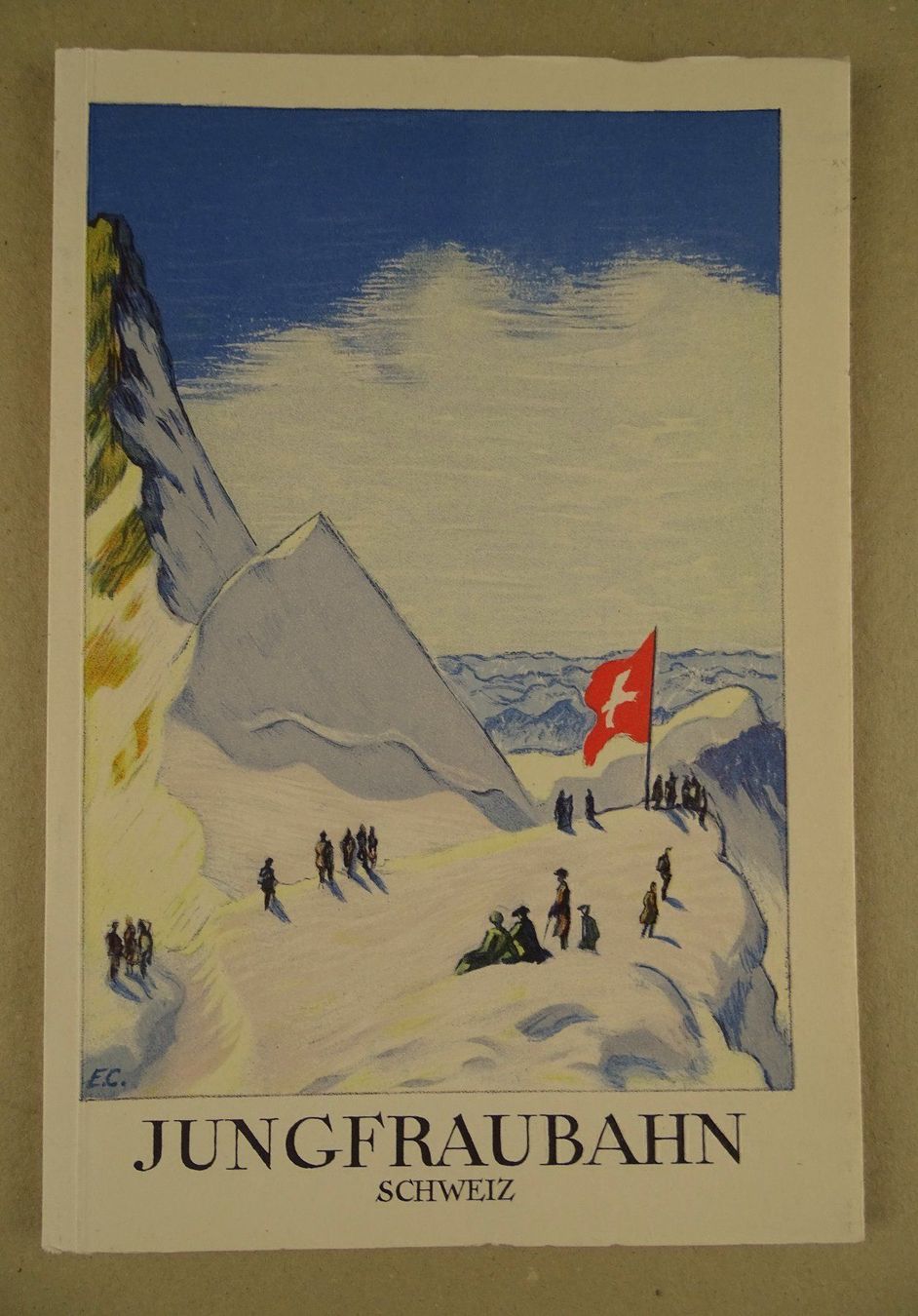 Dokumente: JUNGFRAUBAHN SCHWEIZ ÄLTERER PROSPEKT – Gebraucht aus Grüningen von Kartensammler
