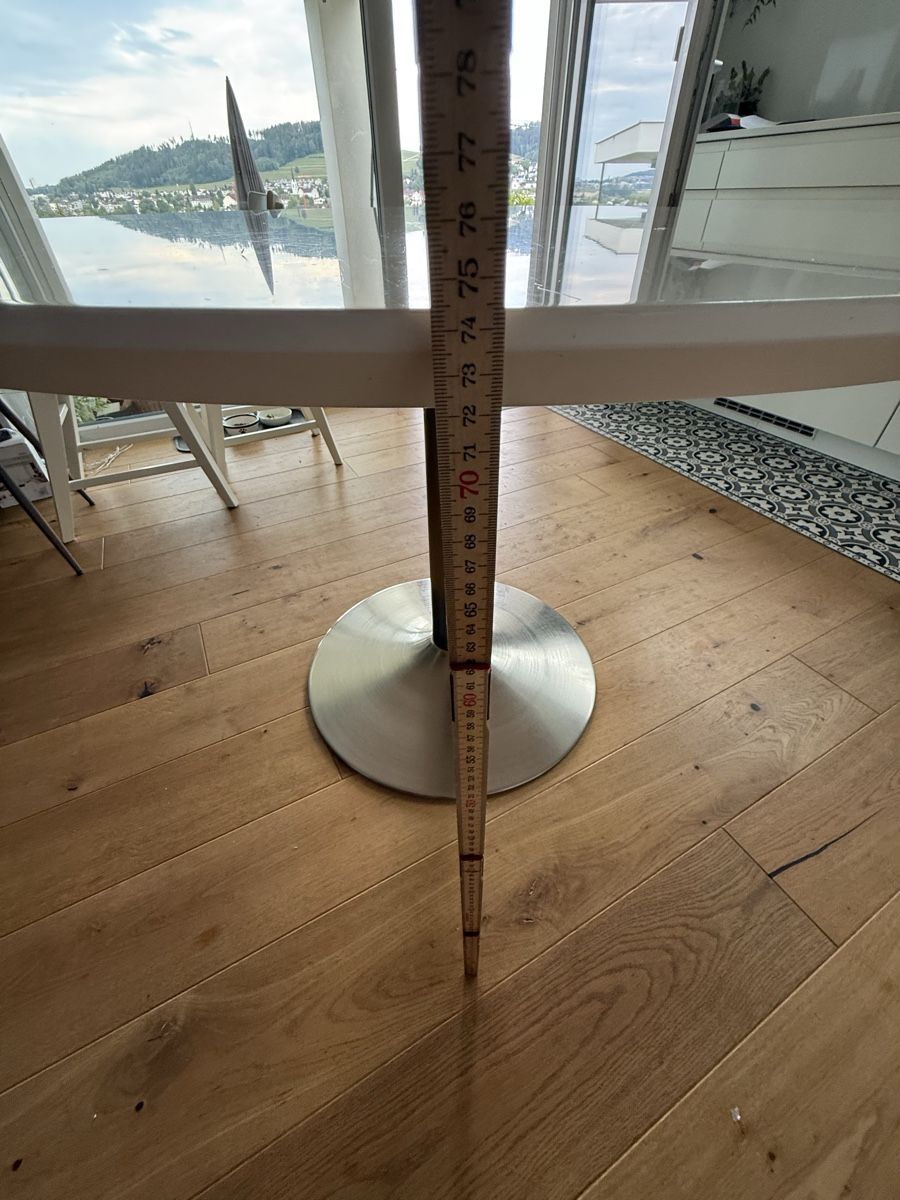 Pfister Tavoli: Küchentisch 110cm weiss – Usato da Sirnach venduto da Kariya17 5