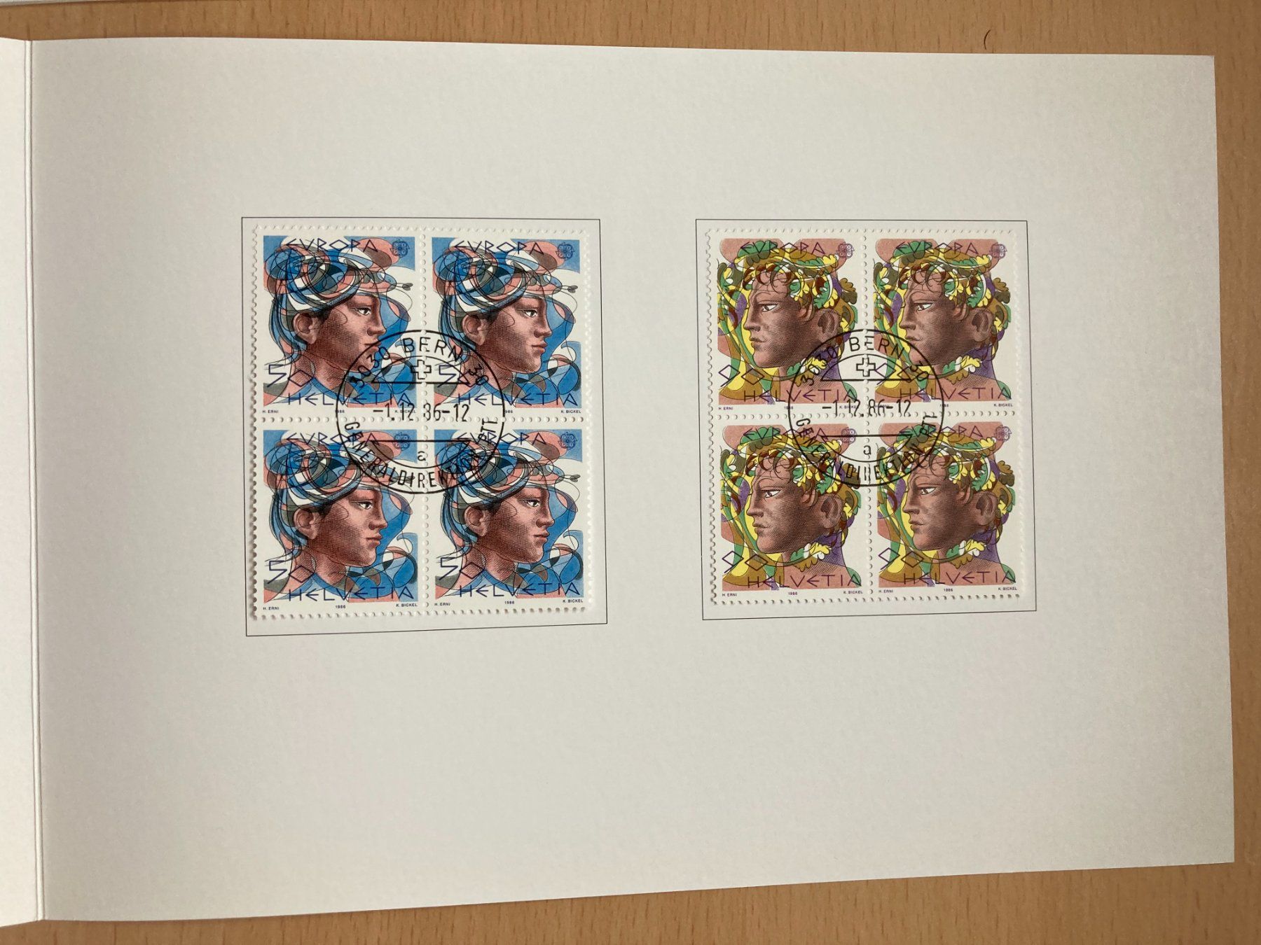 Alle Briefmarken: Schweiz 1986 PTT-Mitarbeiter-Weihnachtskarte Erni – Neu (gemäss Beschreibung) aus Liestal von schnueps 1