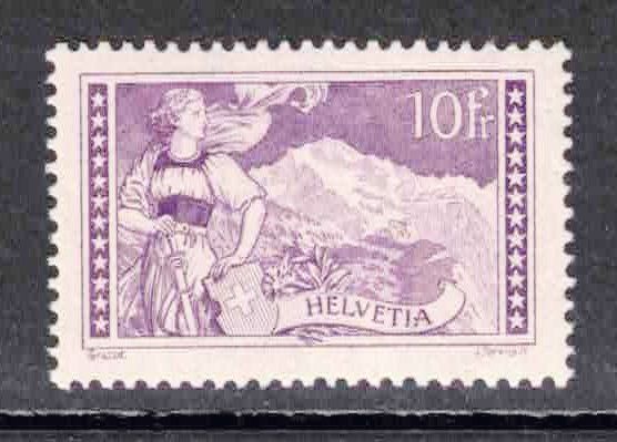 Tous les timbres: 1914, 10Fr. dunkellila,  Nr.131 ** – Neuf (Voir description) à Nuglar par Stamp88