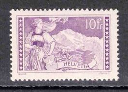 1914, 10Fr. dunkellila,  Nr.131 **