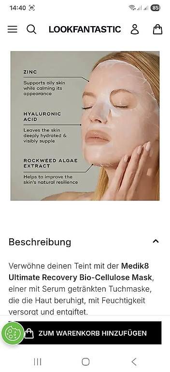 Cura del viso: Set aus 3 Gesicht Masken – Nuovo e nell'imballaggio originale da Uerkheim venduto da Pod23 2