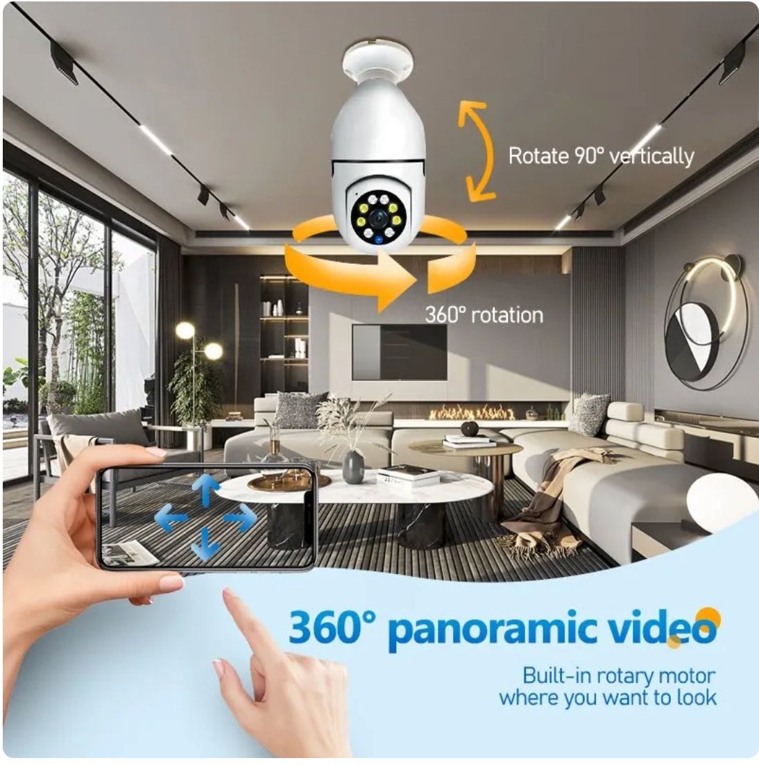 Videocamere: Caméra de permission Intérieure Wifi 5G Bulbe – Nuovo e nell'imballaggio originale da Marly venduto da may_j75b 2