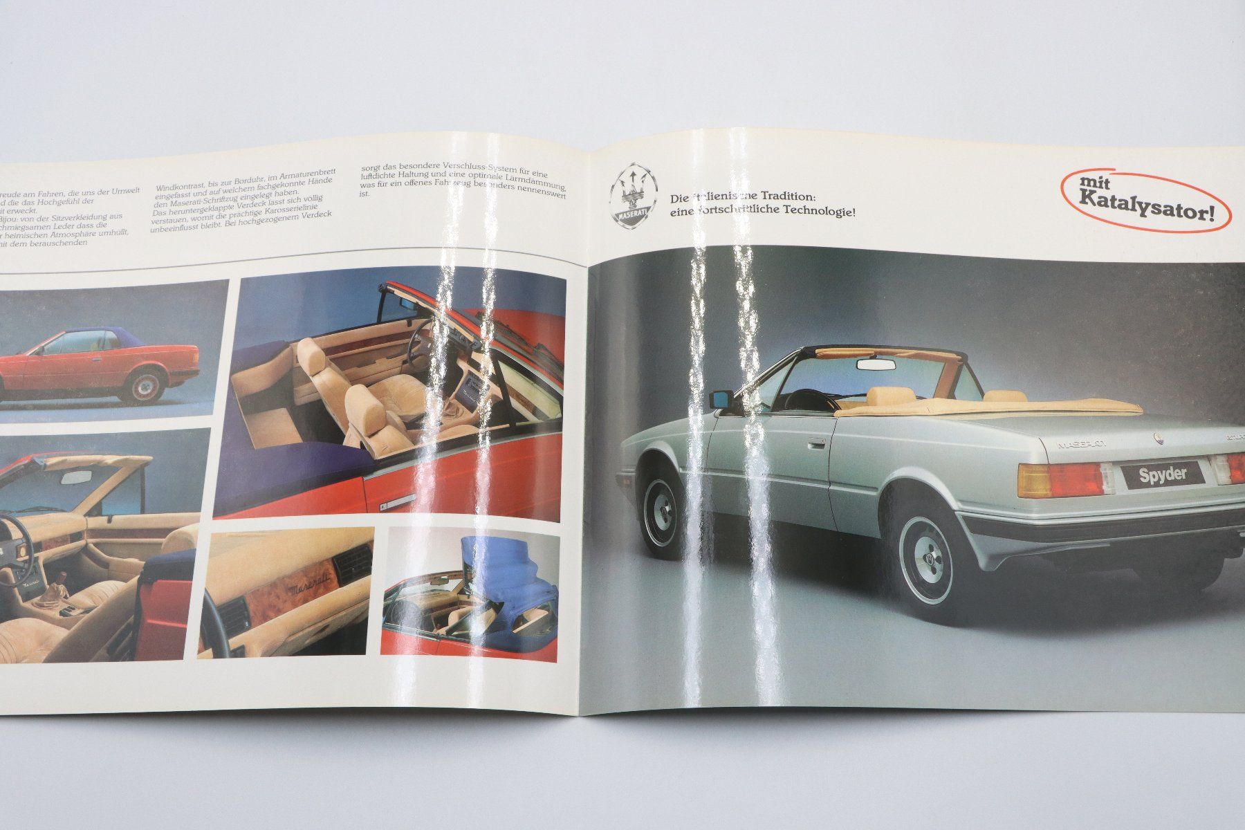 Maserati Documenti: Maserati Spyder 1984 Prospekt – Usato da Bühl b.Aarberg venduto da Collectorpassions 2