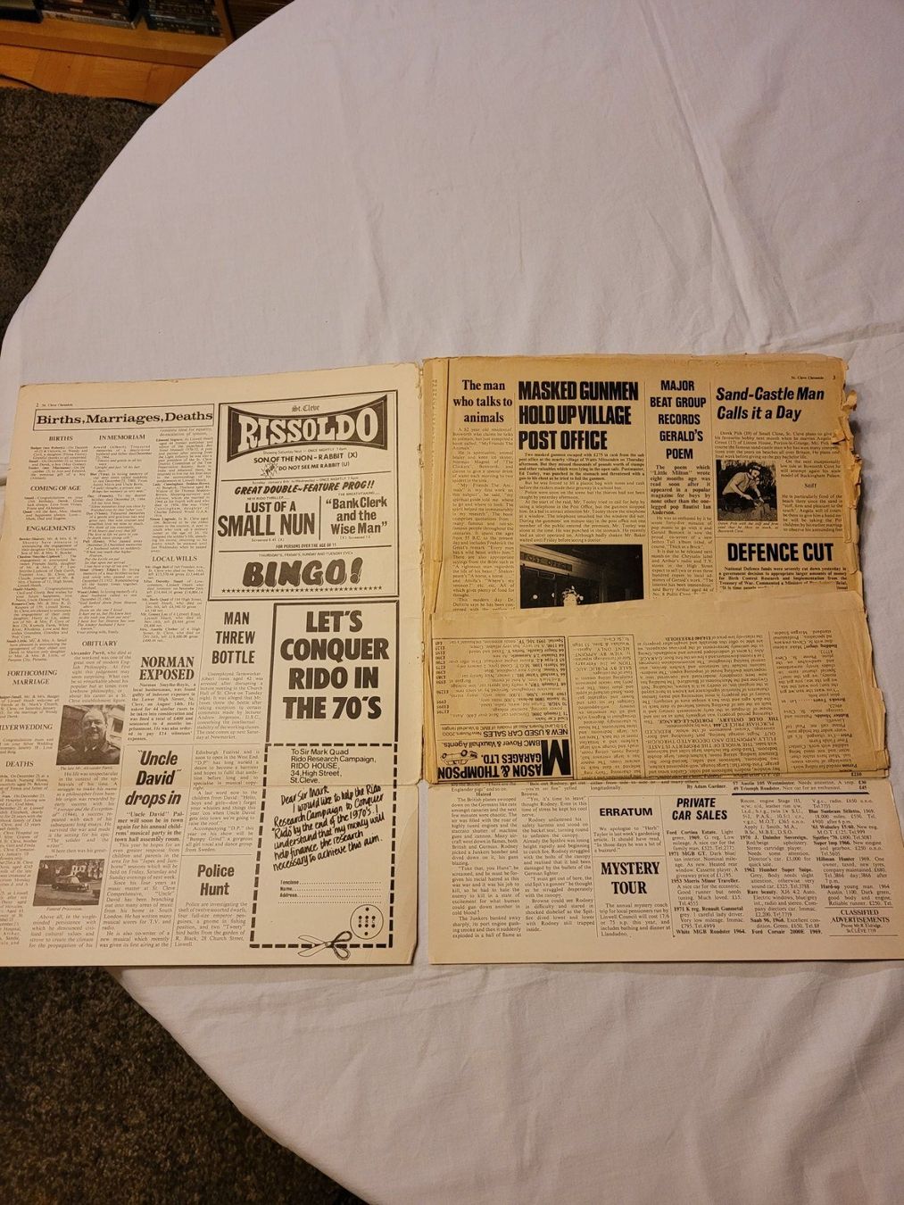 Dischi in vinile: Journal St.Cleve Chronicle 28.01.1972 Jethro Tull – Usato da la Chaux-de-Fonds venduto da Lampe 1