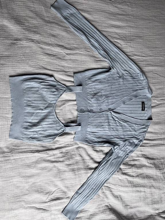 Kleiderpakete: Hellblaue Strickjacken Sett – Gebraucht aus Bleienbach von Chi_Cari 1