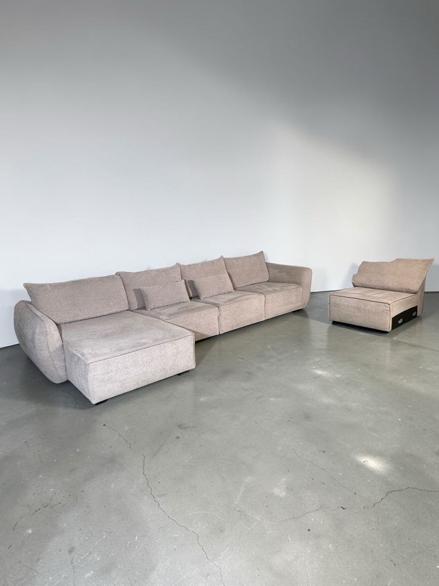 Divani: Modulares Sofa Beige von Mazzini Sofas Made in Italy – Usato da Fehraltorf venduto da Sofalab.swiss 4