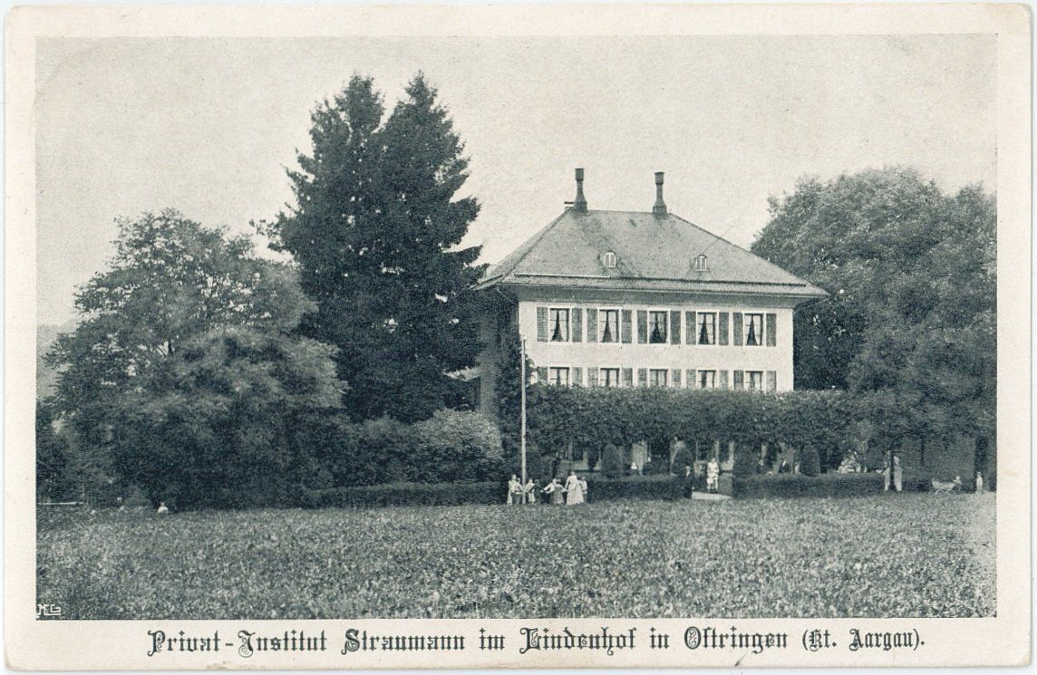 Cartoline postali: AG 297 Privat-Institut Straumann Oftringen 1903 – Usato da Fribourg venduto da philafri