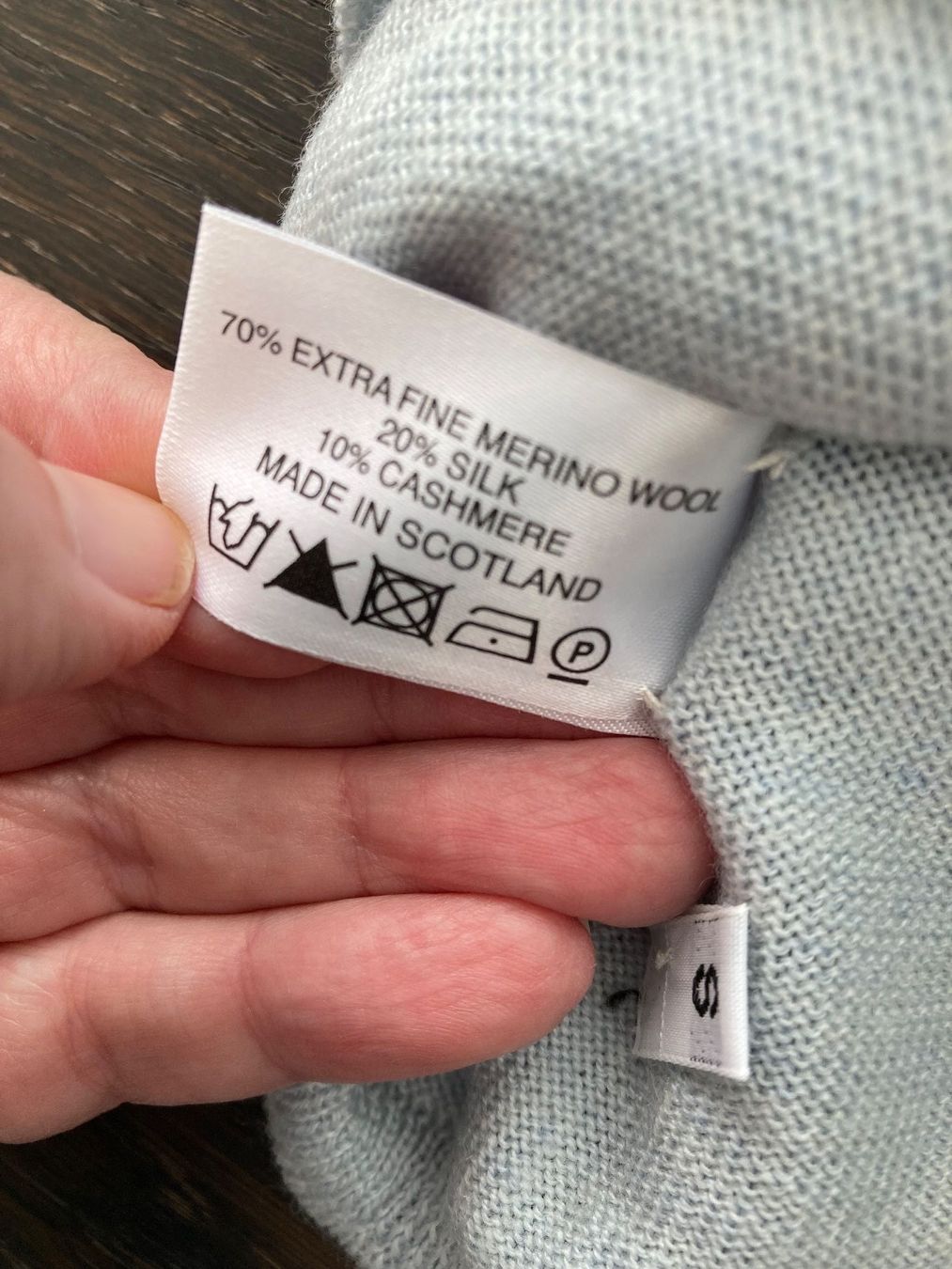 Maglioni & Felpe: HAWICO PULLOVER, GR. S, MERINO/SEIDE/KASCHMIR, HELLBLAU – Usato da Zürich venduto da einefreude 8