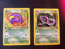 Pokemon -   1 Edition  Karte Fossil   Rettan Arbok