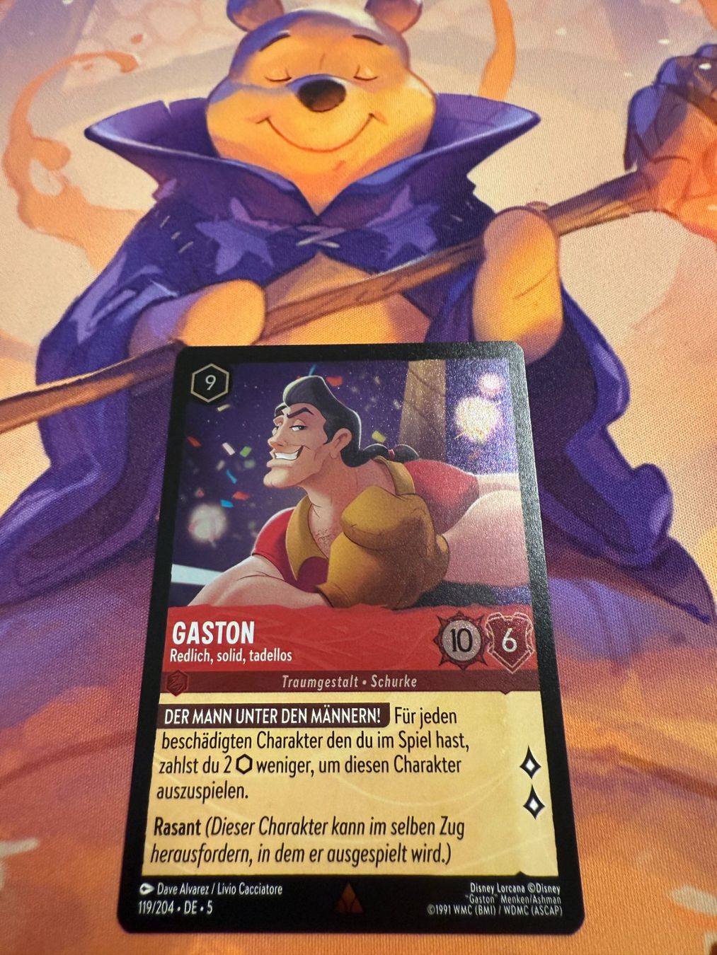 Disney Sammelbilder & Trading cards: Gaston - Foil - Lorcana Himmelsleuchten – Neu (gemäss Beschreibung) aus Bülach von Pfrenzel