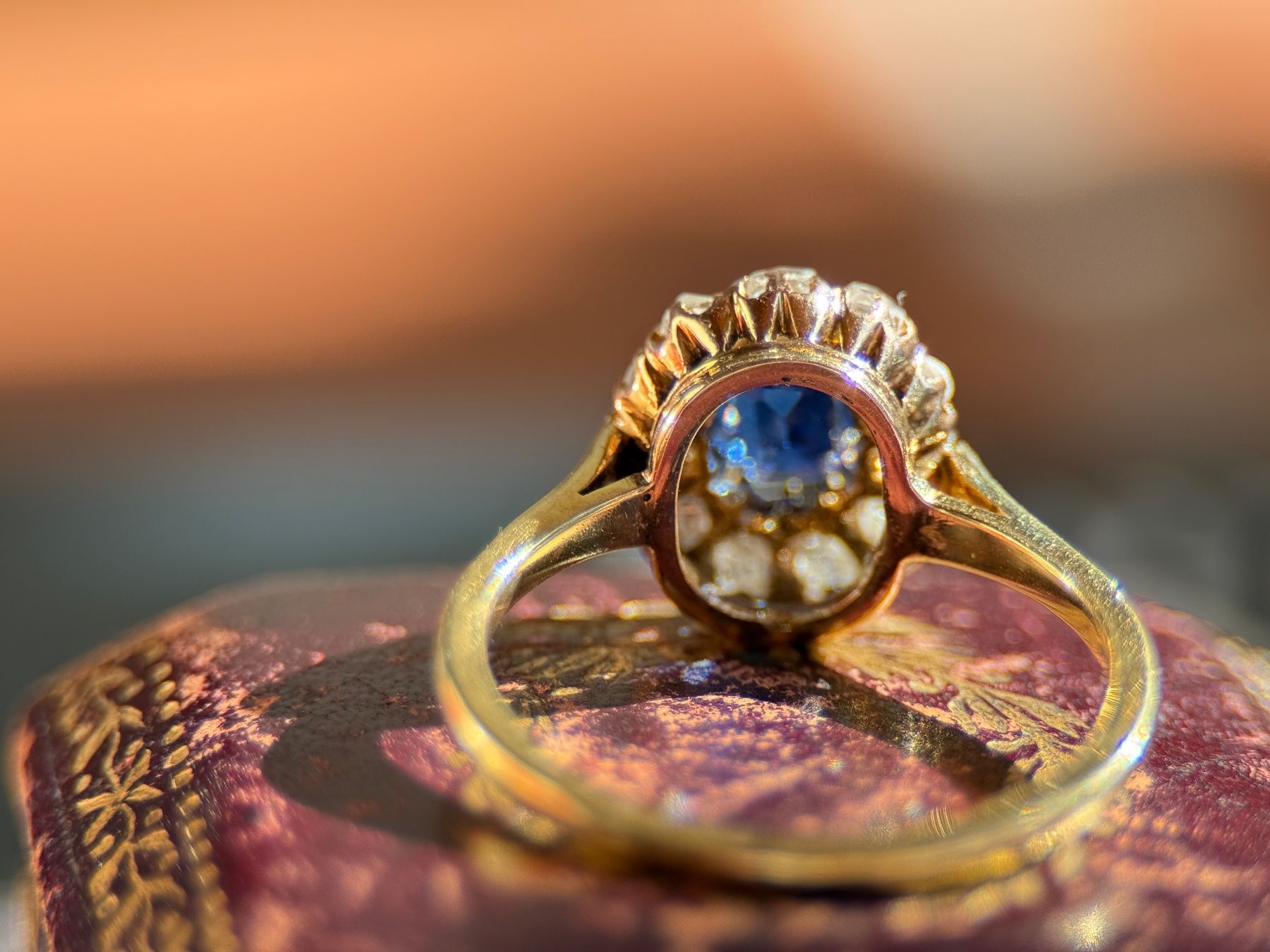 Ringe: Antik Saphir-Diamant-Ring , 14K Gold – Gebraucht aus Embrach von estzeh1 3
