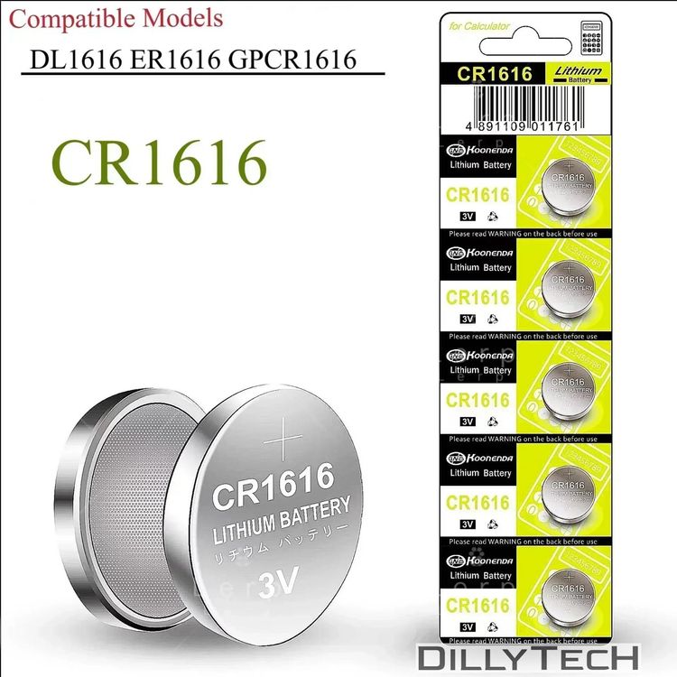 Caricatori & Batterie: Koonenda CR1616 Knopfzellenbatterie - 10 Stk. – Nuovo e nell'imballaggio originale da Erlenbach ZH venduto da dillytech.ch 1