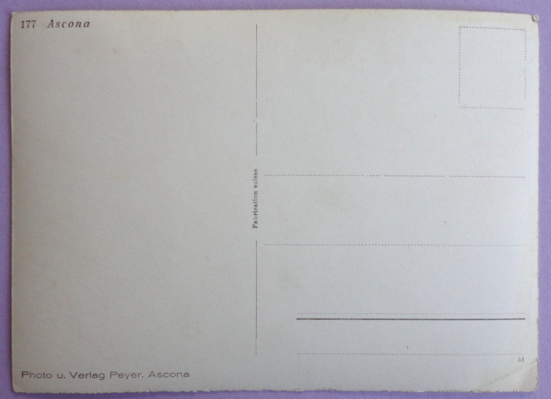 Cartes postales: Ascona – D'occasion à Fétigny par Billy2miny 1