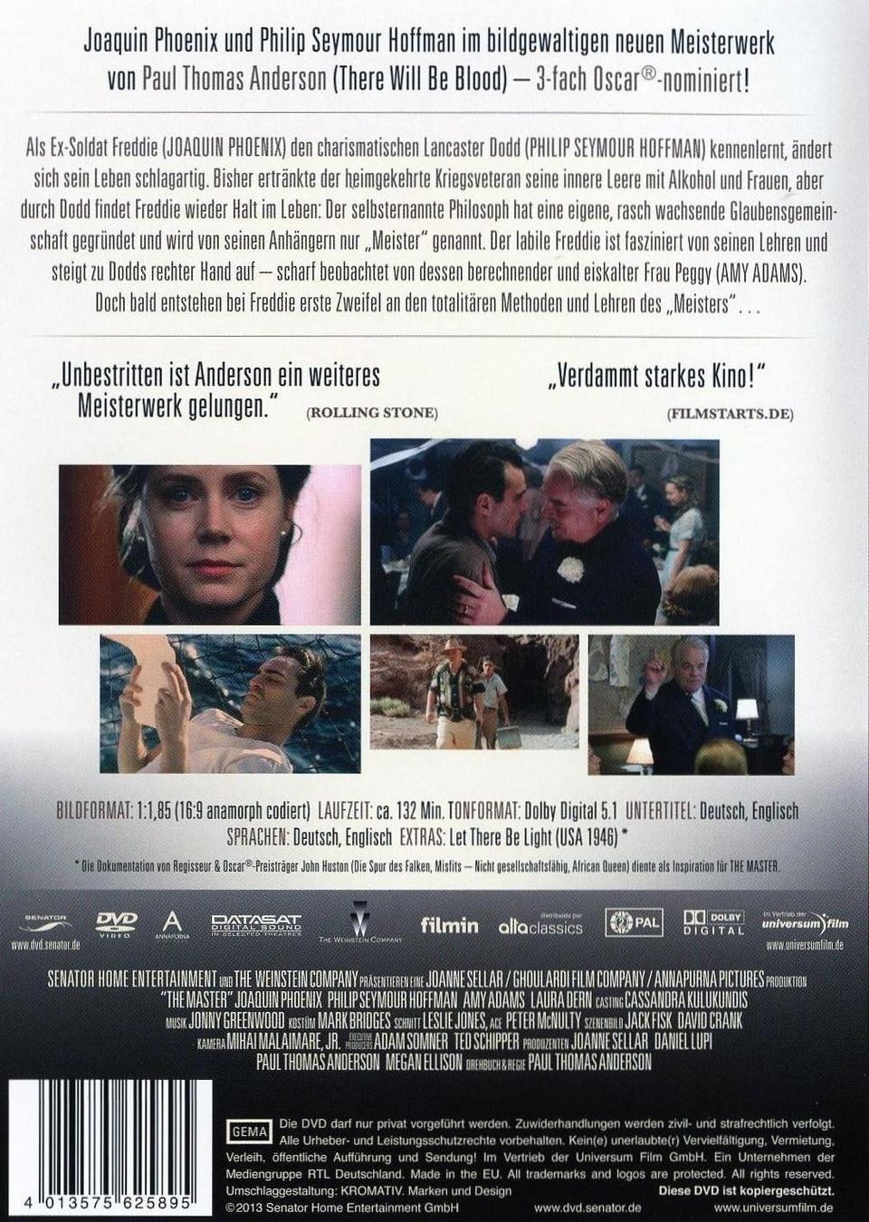 Tutti i DVDs: The Master. Joaquin Phoenix, Ph. S. Hoffman (DVD) 2012 – Usato da Schmitten FR venduto da Frank_Anders_S48 1
