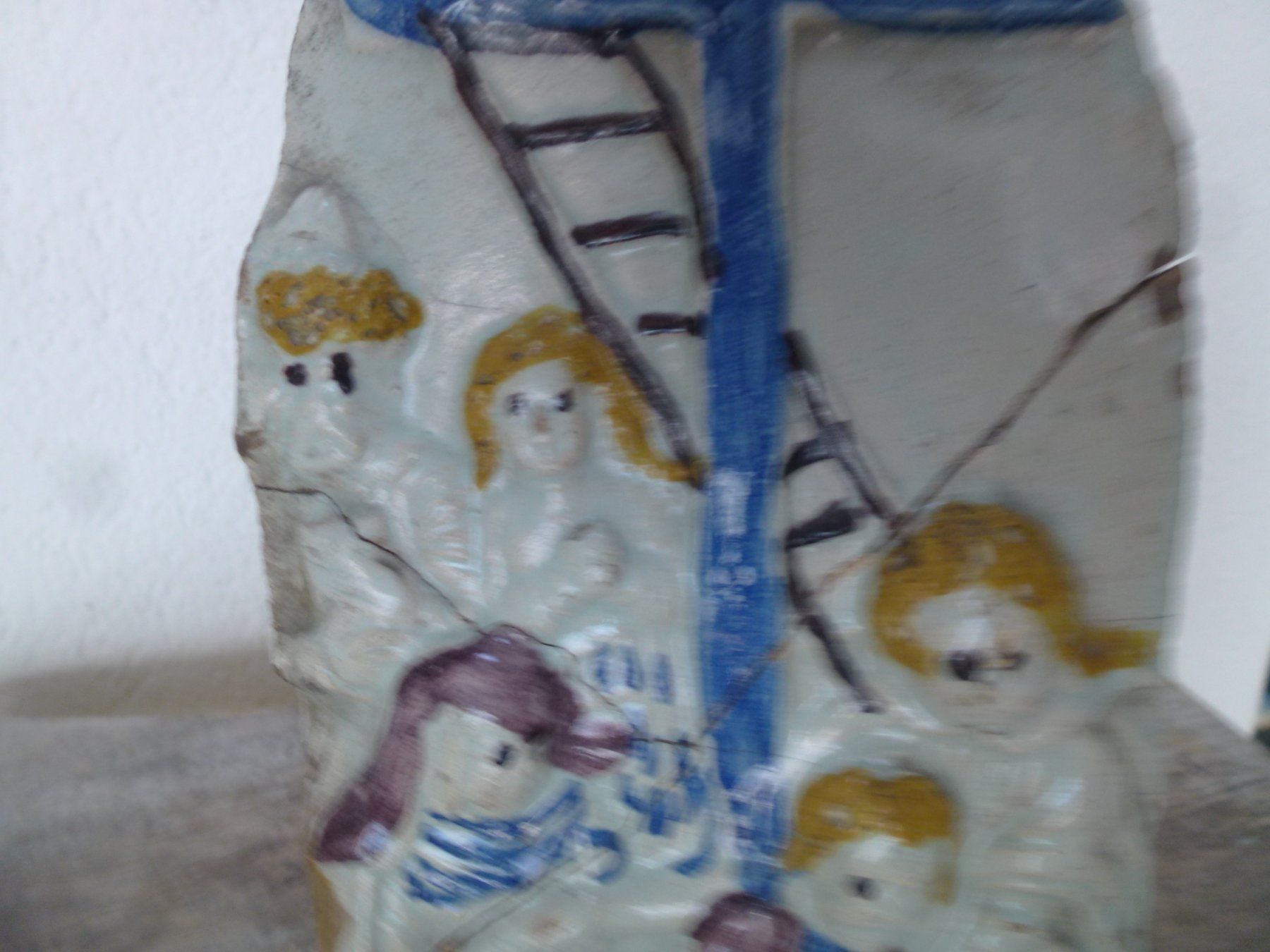 Skulpturen & Statuen: Frühe geistliche Fayence / Keramikfigur – Gebraucht aus Esslingen von eintagammeer 4