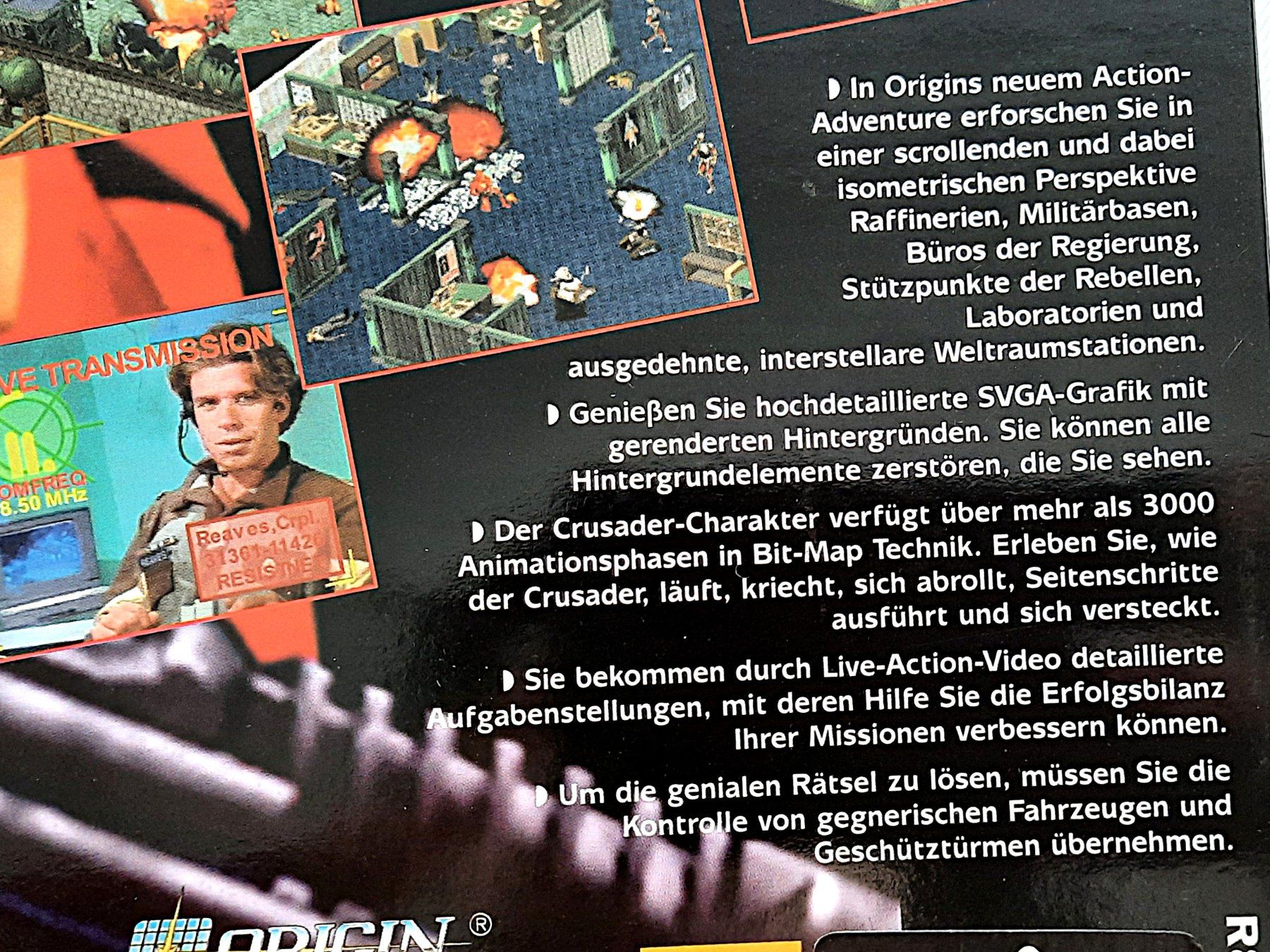 Giochi: ORIGIN SYSTEM/EA: "Crusader: No Remorse" – Usato da Beinwil am See venduto da Restwert_Beinwil 4